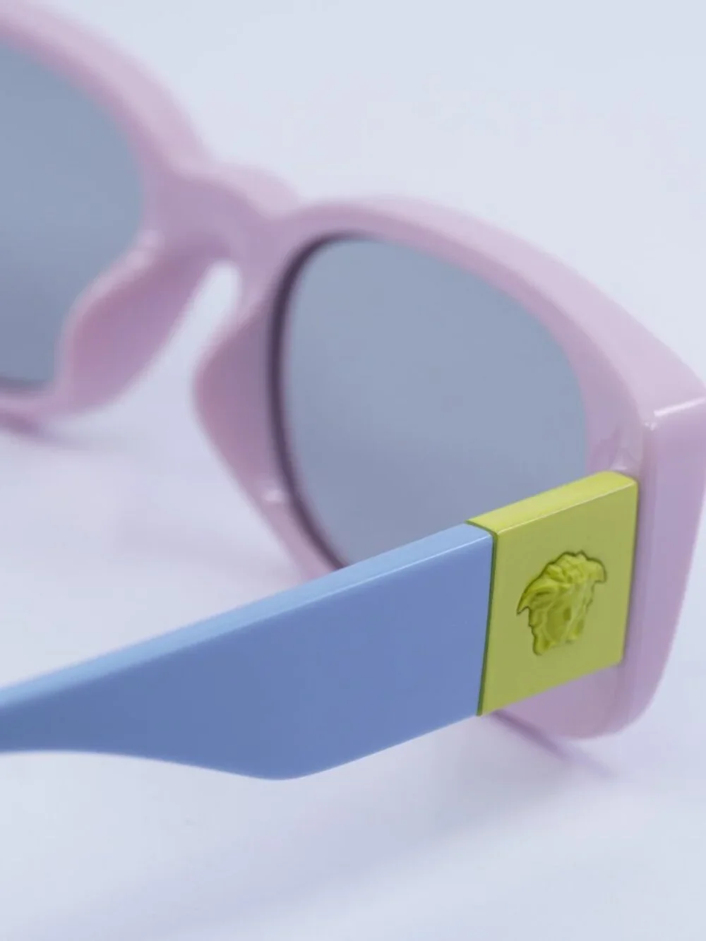 Versace Kids VK4003U 5440CV Sunglasses Pink Rectangle Frame, Grey Lenses